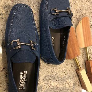 Blue Ferragamo Drivers -  Shoes - Great Condition